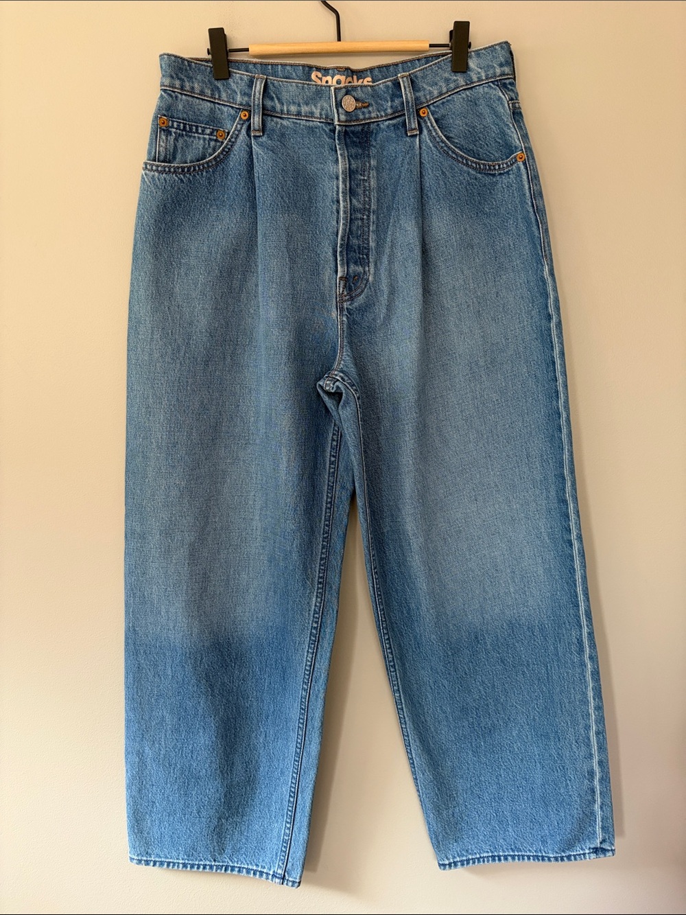 Mother Snacks The Pleated Fun Dip Ankle in Delicious Memories Wide Leg Size 28